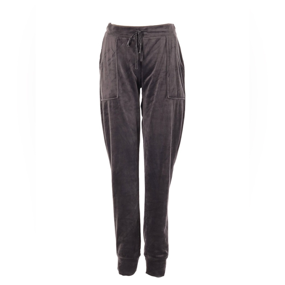 House of Harlow 1960 | Nicole Richie Grey Velour Drawstring Jogger Pants, Medium
